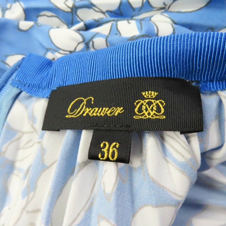 楽天市場】美品☆Drawer ドゥロワー 6524-299-1329 花柄 プリーツ 