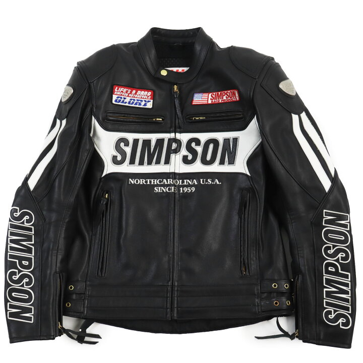 楽天市場】極美品○SIMPSON シンプソン プロテクター付き バイクウェア 