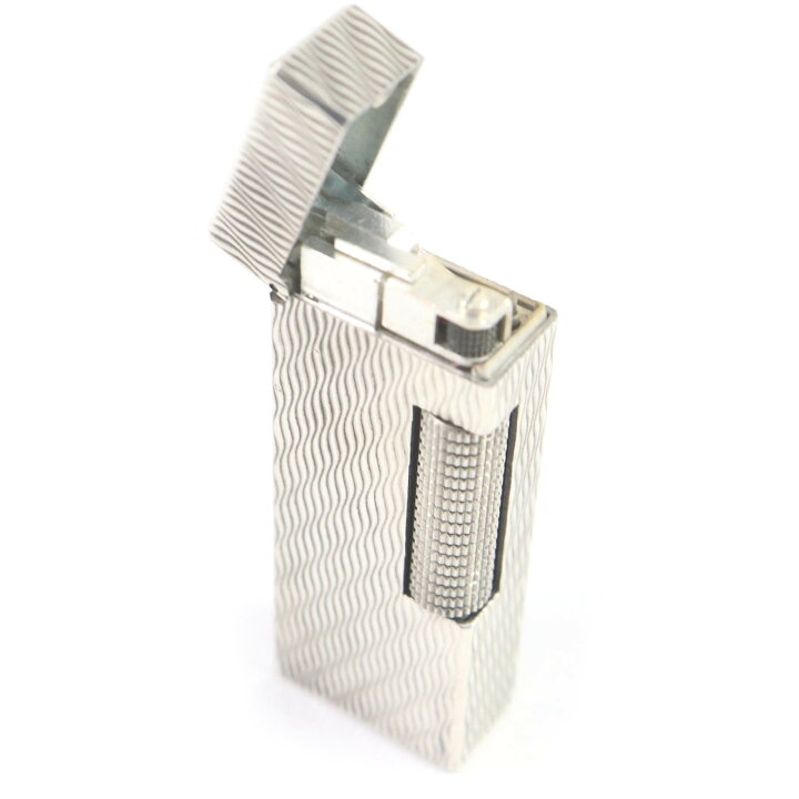 良品□Dunhill ダンヒル ウェーブ 総柄 スクエア型 ローラー式 喫煙具 