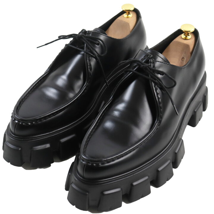 楽天市場】美品○PRADA プラダ 2EE361 モノリス ブラッシュドレザー 