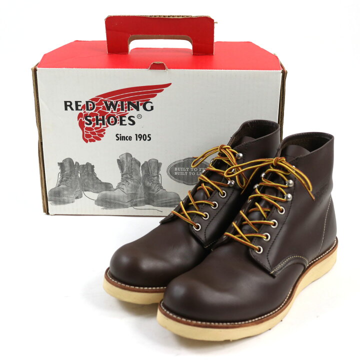 楽天市場】美品○RED WING レッドウィング 8132 レザー プレーントゥ 