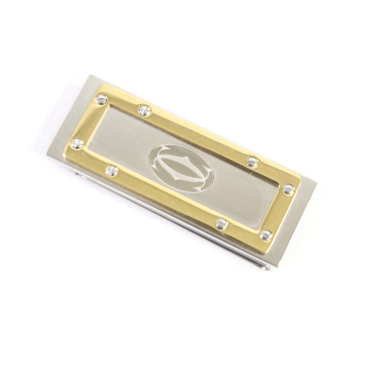 楽天市場】美品□Cartier サントス ドゥ カルティエ ドゥーブルC ロゴ 
