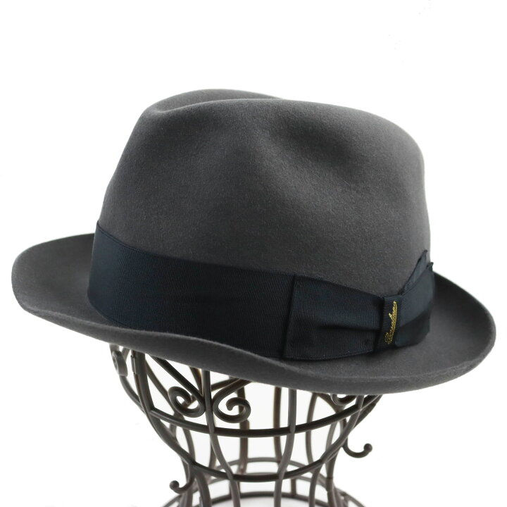 楽天市場】極美品○Borsalino ボルサリーノ RAINPROOF LINE リボン付き 