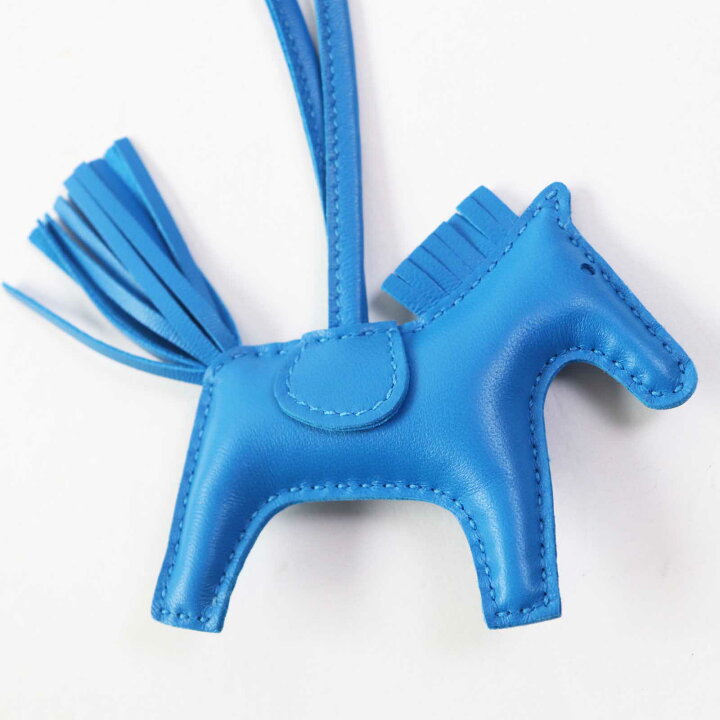楽天市場】未使用品◎HERMES エルメス ロデオチャーム PM ブルー  