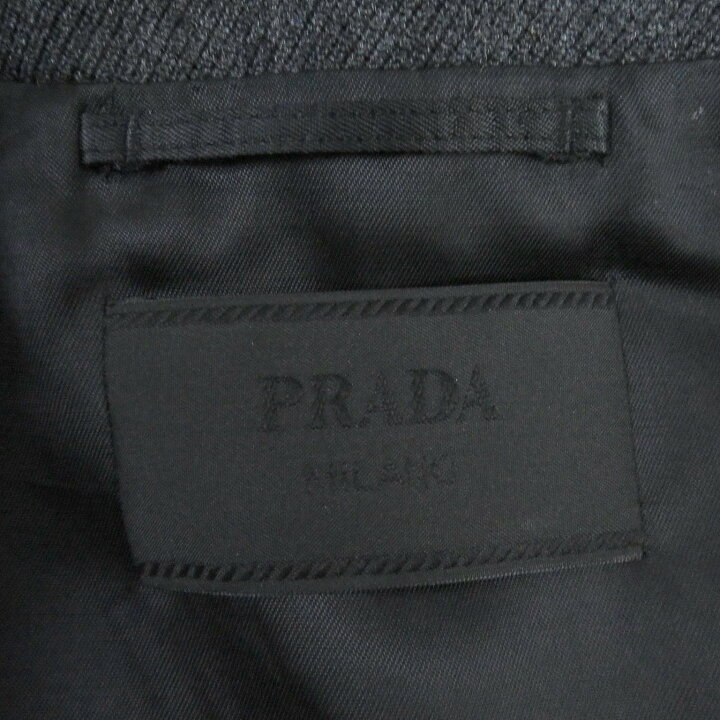 楽天市場】極美品□PRADA プラダ 23AW SGC362 トライアングルロゴ 