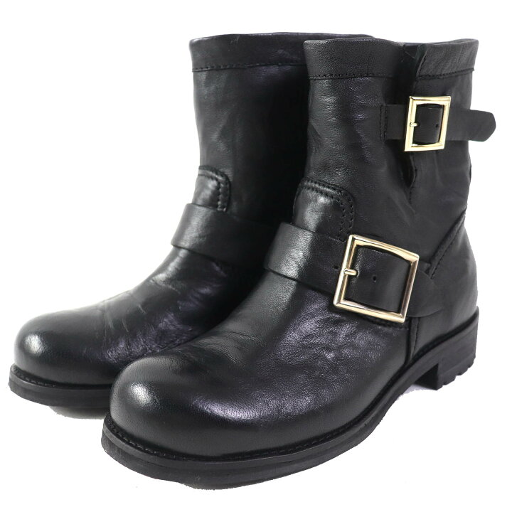 楽天市場】美品△JIMMY CHOO ジミーチュウ BIKER レザー バイカー 