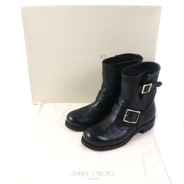 楽天市場】美品△JIMMY CHOO ジミーチュウ BIKER レザー バイカー 