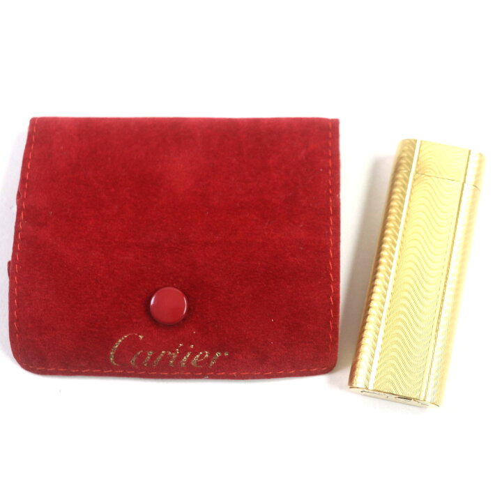 楽天市場】美品▽Cartier カルティエ オーバル ウェーブ柄 ローラー式  