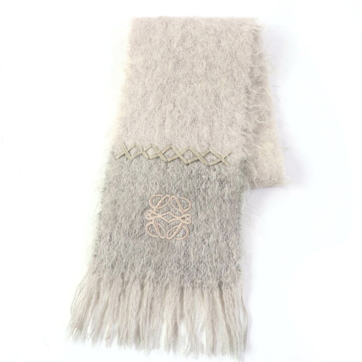 楽天市場】美品☆LOEWE ロエベ モヘア ウール アナグラム刺繍入り  