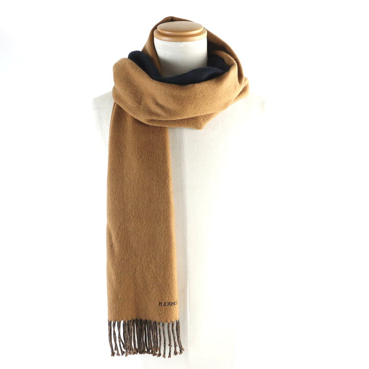 楽天市場】美品△HERMES エルメス レクトヴェルソ カシミヤ100％ ロゴ 
