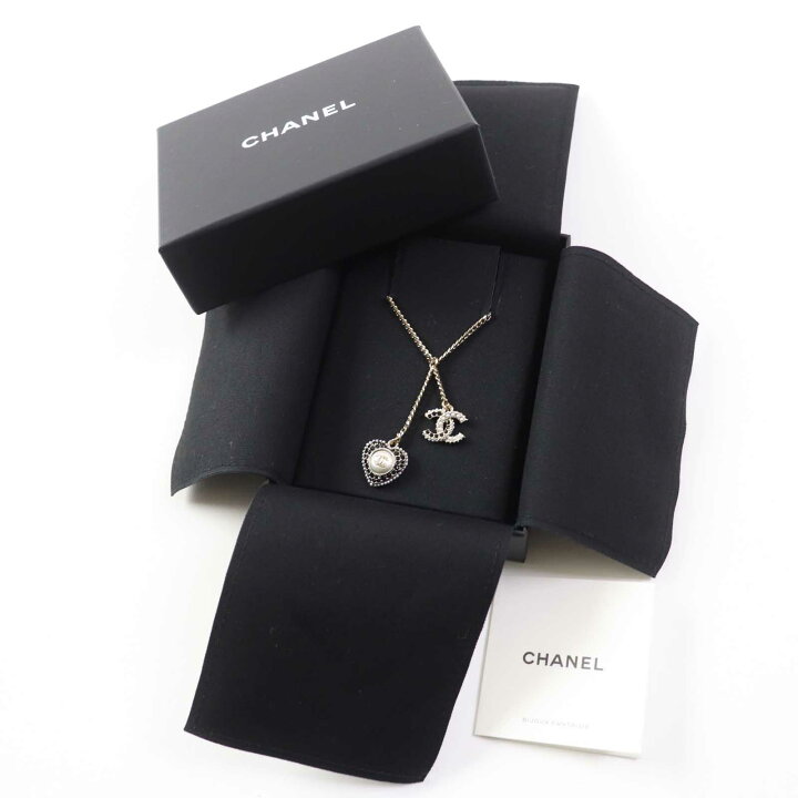 楽天市場】極美品◎CHANEL シャネル C22B パール・ラインストーン装飾 