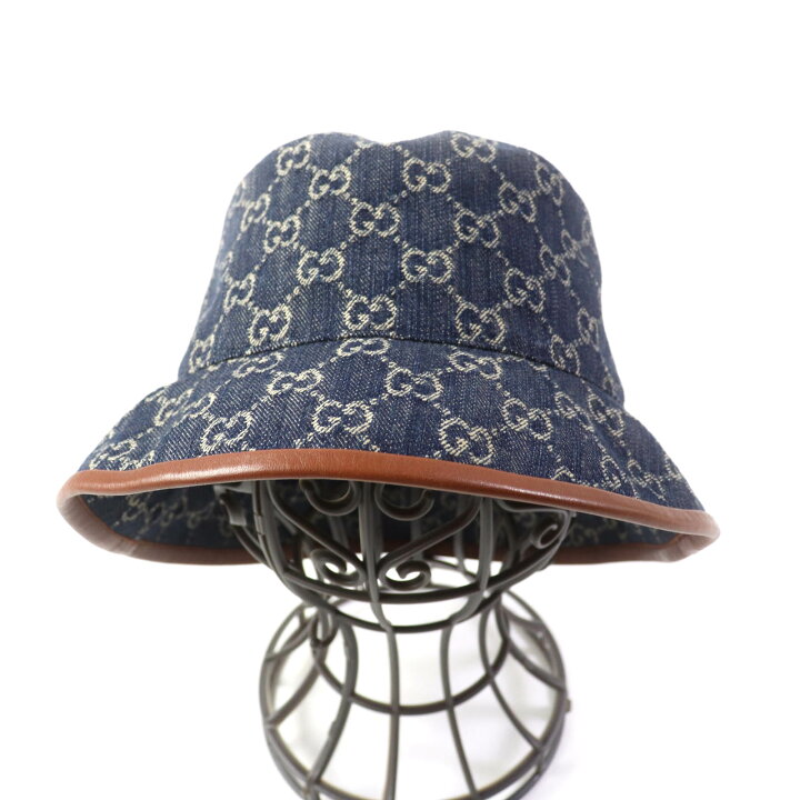 楽天市場】美品☆GUCCI グッチ 576371 コットン100% GGデニム レザー  