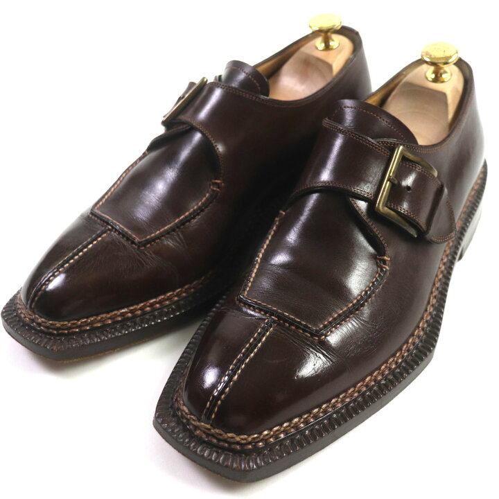 楽天市場】良品▽Santoni サントーニ Uチップ モンクストラップ 
