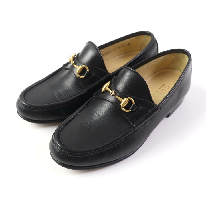 楽天市場】美品☆GUCCI グッチ 100 0255 ホースビット レザー 