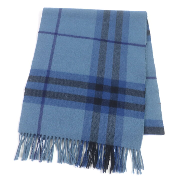 楽天市場】美品□BURBERRY バーバリー カシミヤ100% チェック柄  