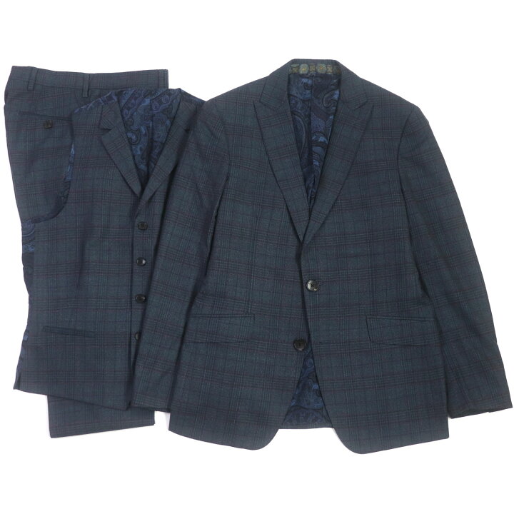 楽天市場】極美品▽ETRO エトロ 2019年製 ウール100% チェック柄 裏地 