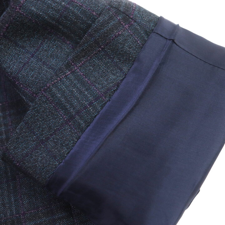 楽天市場】極美品▽ETRO エトロ 2019年製 ウール100% チェック柄 裏地 