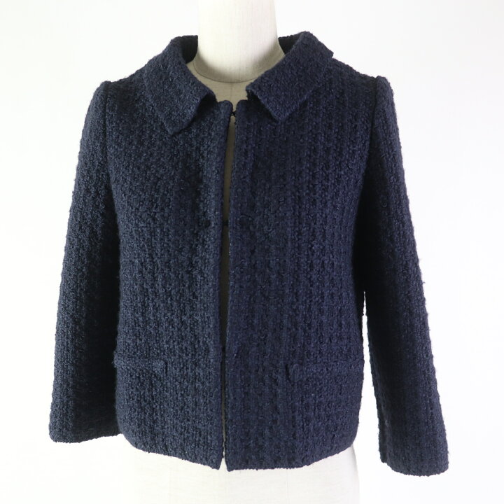 楽天市場】美品◎FOXEY フォクシー 37738 シルク ウー混 2WAYカラー 