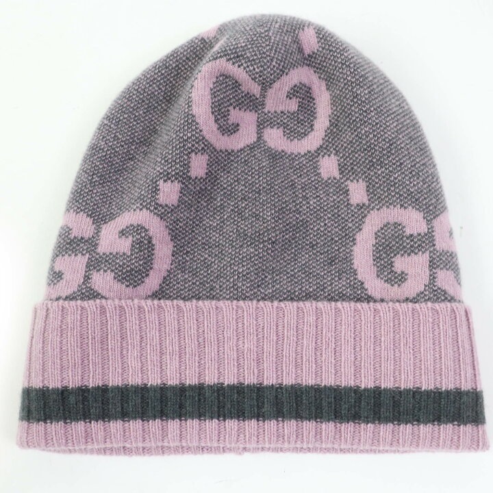 楽天市場】極美品☆GUCCI グッチ 676827 GG カシミアニット ハット 