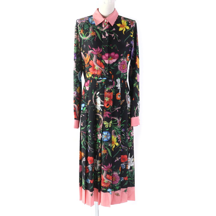 楽天市場】美品☆GUCCI グッチ 460052 シルク100％ インターロッキング 