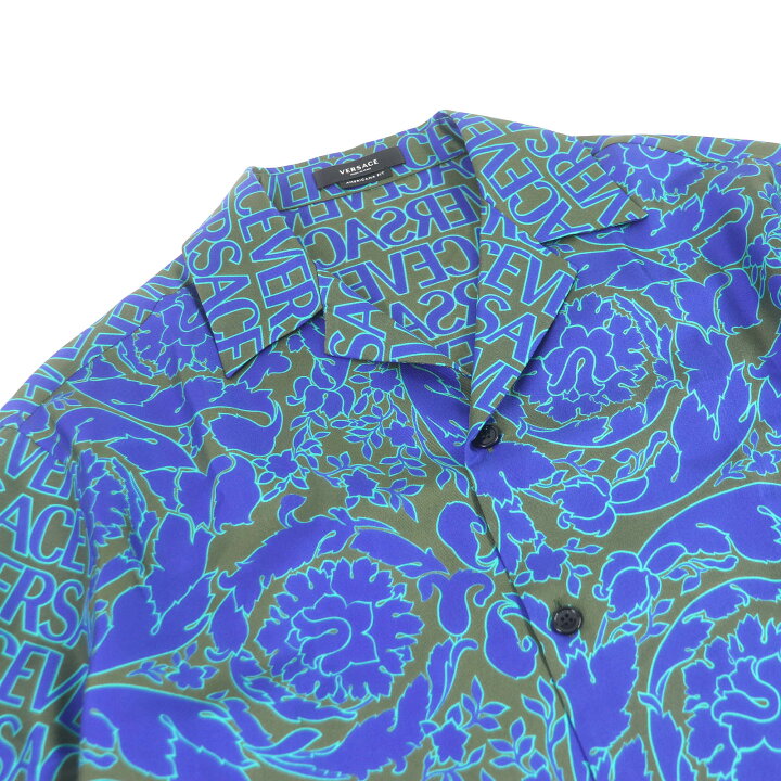 楽天市場】極美品□VERSACE ヴェルサーチ 23SS 1003926 シルク100 