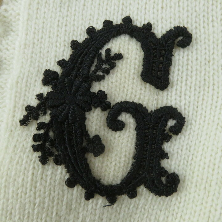 楽天市場】極美品◎GUCCI グッチ 642084 ウール G刺繍 半袖 ニット 