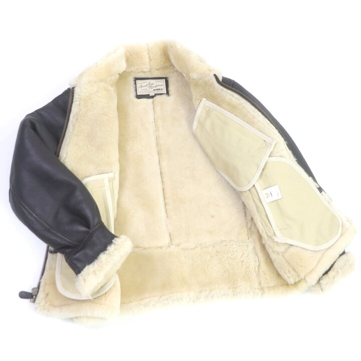 楽天市場】極美品□AVIREX アヴィレックス 6161090 B-3 MOUTON BOMBER  