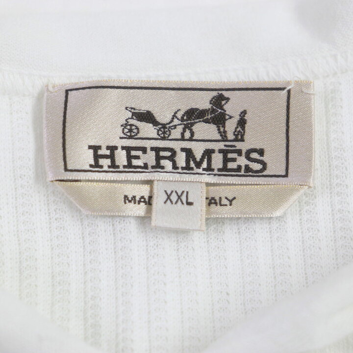 楽天市場】極美品▽HERMES エルメス 23SS コットン100% ボーダー柄  