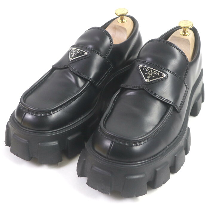 楽天市場】美品□PRADA プラダ 2DE129 モノリス トライアングルロゴ 