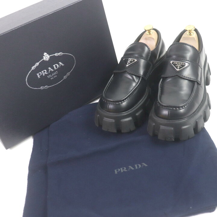 楽天市場】美品□PRADA プラダ 2DE129 モノリス トライアングルロゴ 
