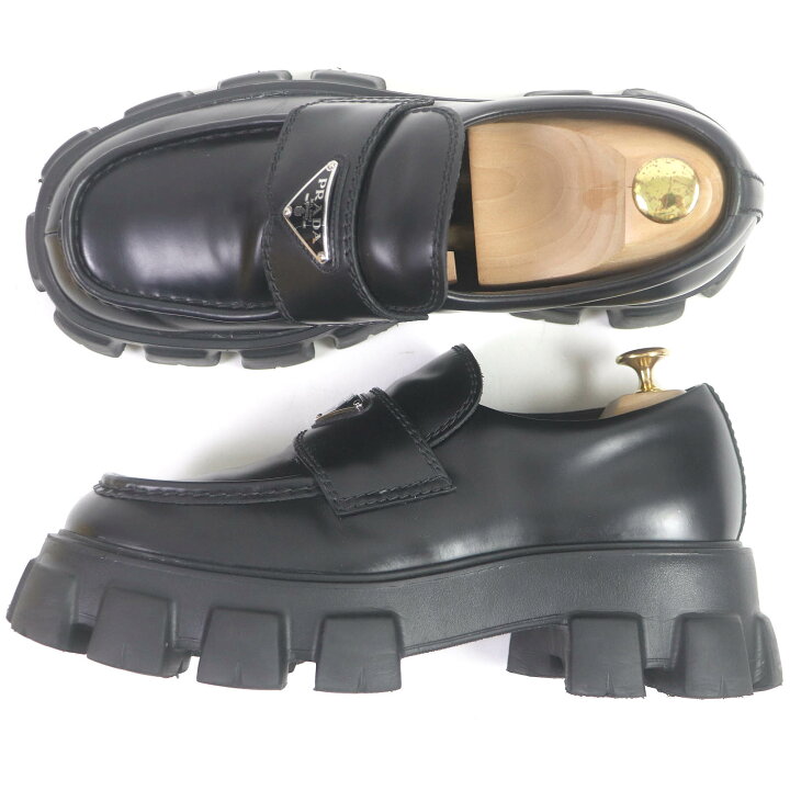 楽天市場】美品□PRADA プラダ 2DE129 モノリス トライアングルロゴ  