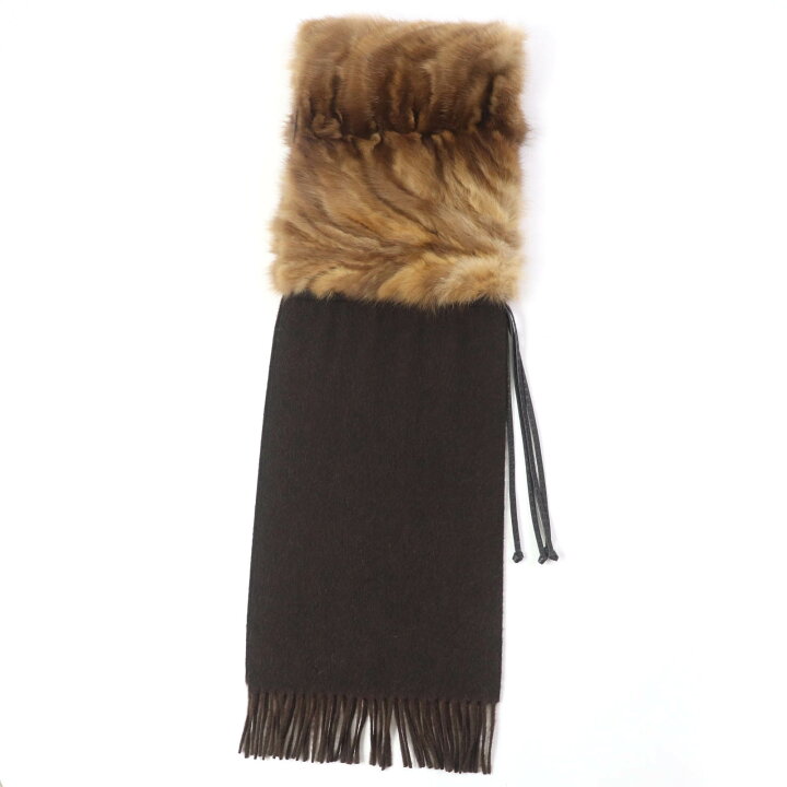 楽天市場】美品☆FENDI フェンディ カシミヤ セーブルファー レザー  