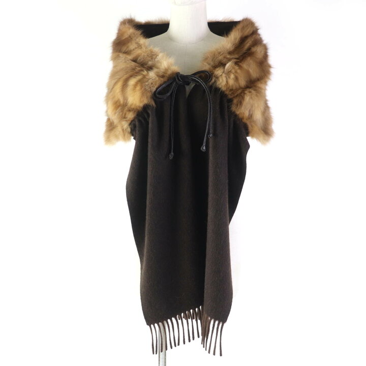 楽天市場】美品☆FENDI フェンディ カシミヤ セーブルファー レザー  