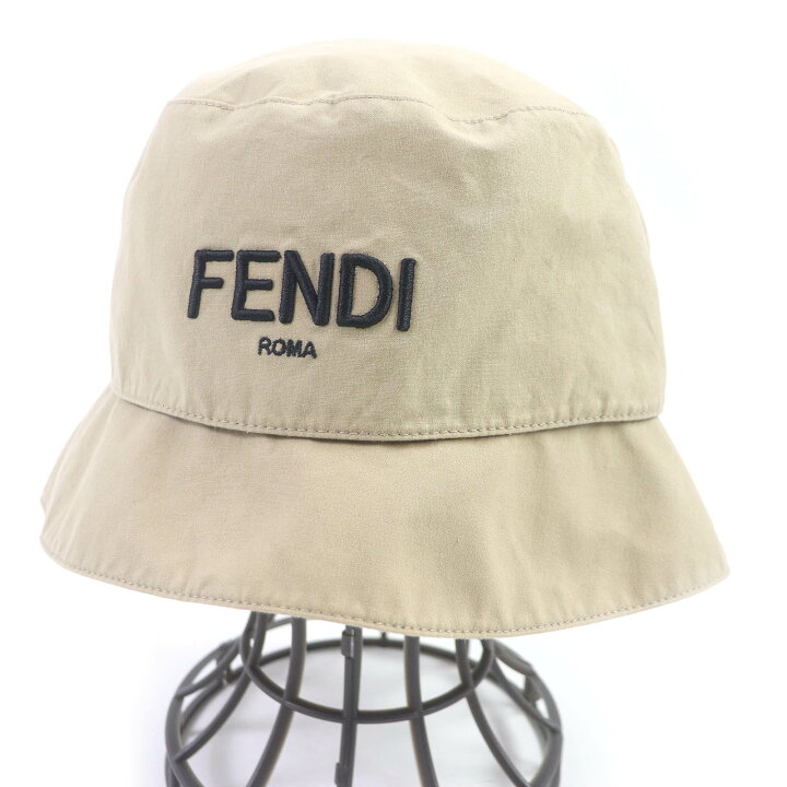 楽天市場】美品□FENDI フェンディ FXQ790 コットン ロゴエンブロイ 