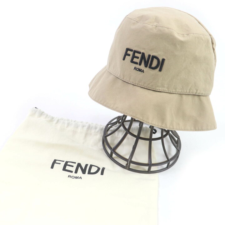 楽天市場】美品□FENDI フェンディ FXQ790 コットン ロゴエンブロイ
