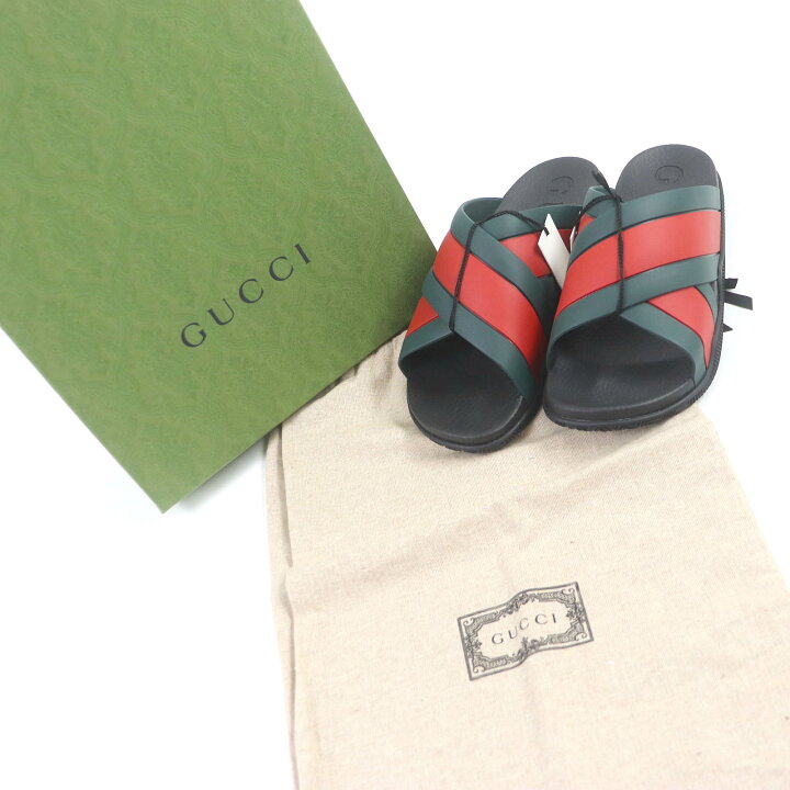 楽天市場】未使用品□GUCCI グッチ 630326 ウェブクロス ラバー 