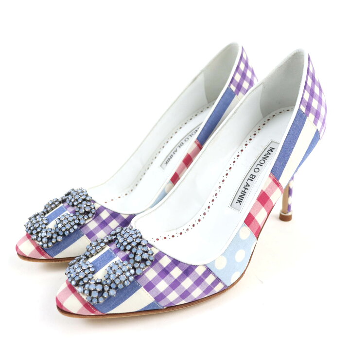 楽天市場】美品☆MANOLO BLAHNIK マノロブラニク ハンギシ パッチ 