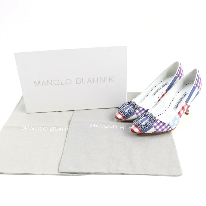 楽天市場】美品☆MANOLO BLAHNIK マノロブラニク ハンギシ パッチ 