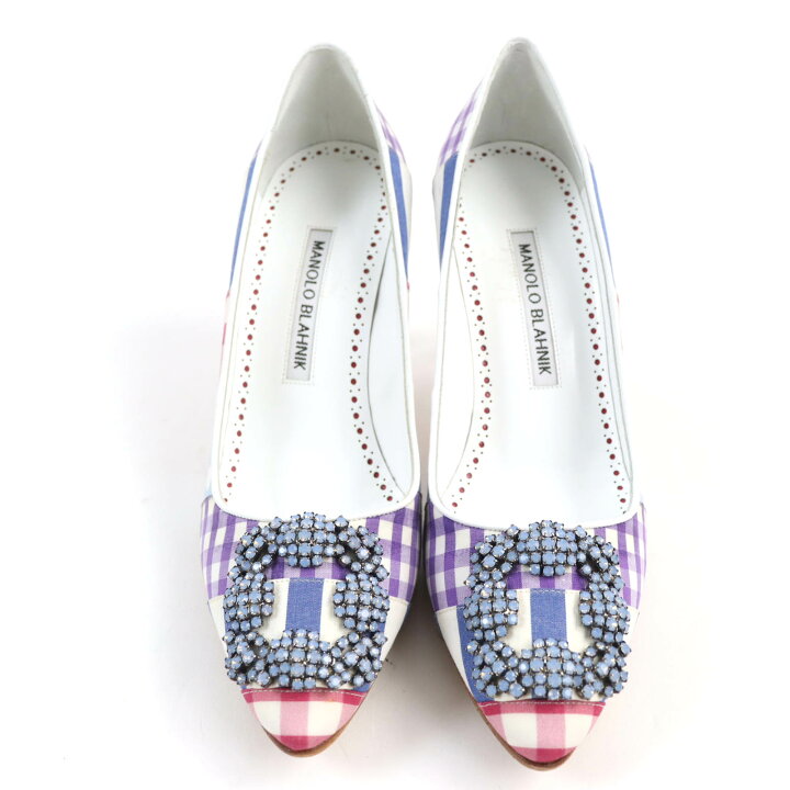 楽天市場】美品☆MANOLO BLAHNIK マノロブラニク ハンギシ パッチ 