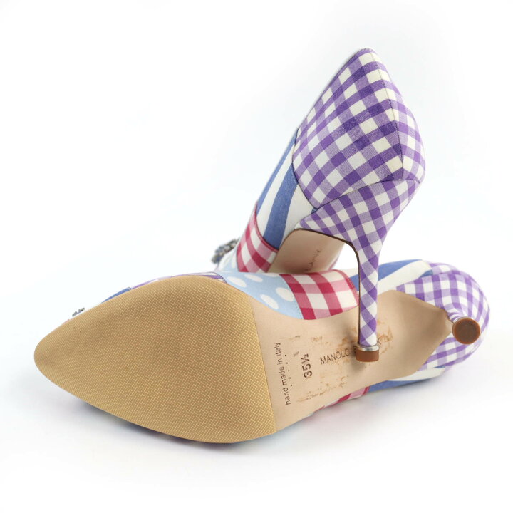楽天市場】美品☆MANOLO BLAHNIK マノロブラニク ハンギシ パッチ 