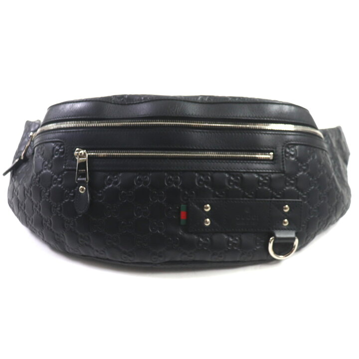 楽天市場】極美品▽GUCCI グッチ 246409 シマレザー ロゴ刻印入り 