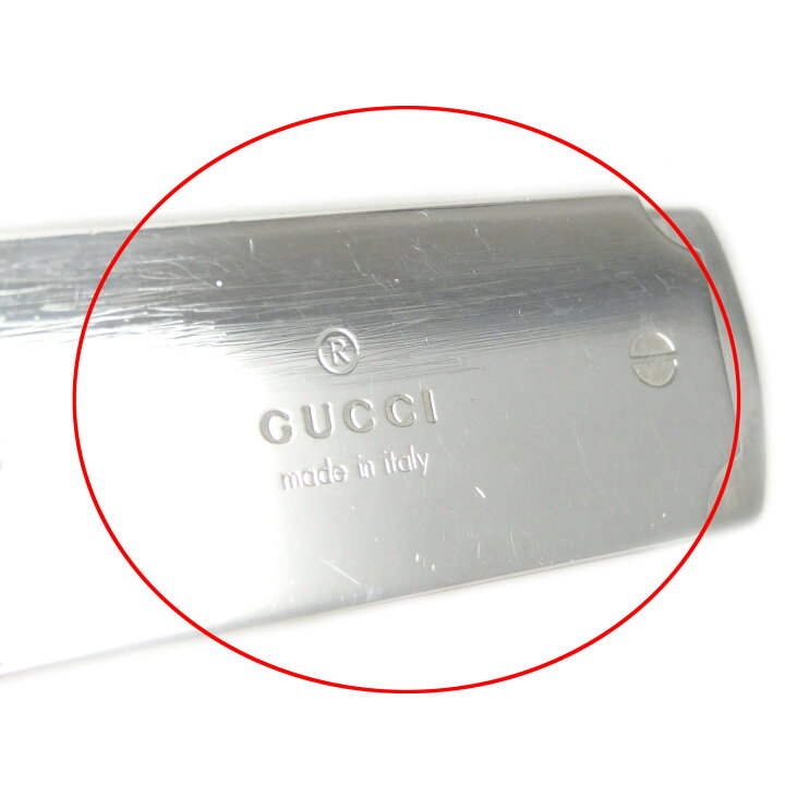 楽天市場】美品□GUCCI グッチ 228129 Ag925 ロゴ入り スクエア 札ばさ 