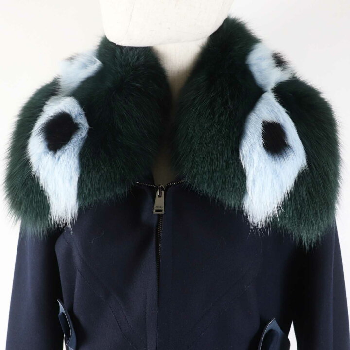 楽天市場】極美品◎FENDI フェンディ FF8246 ウール カシミヤ混  