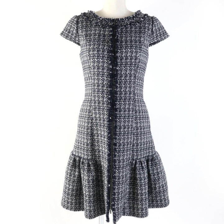 楽天市場】美品☆FOXEY フォクシー 38984 フロントZIP ツイード  