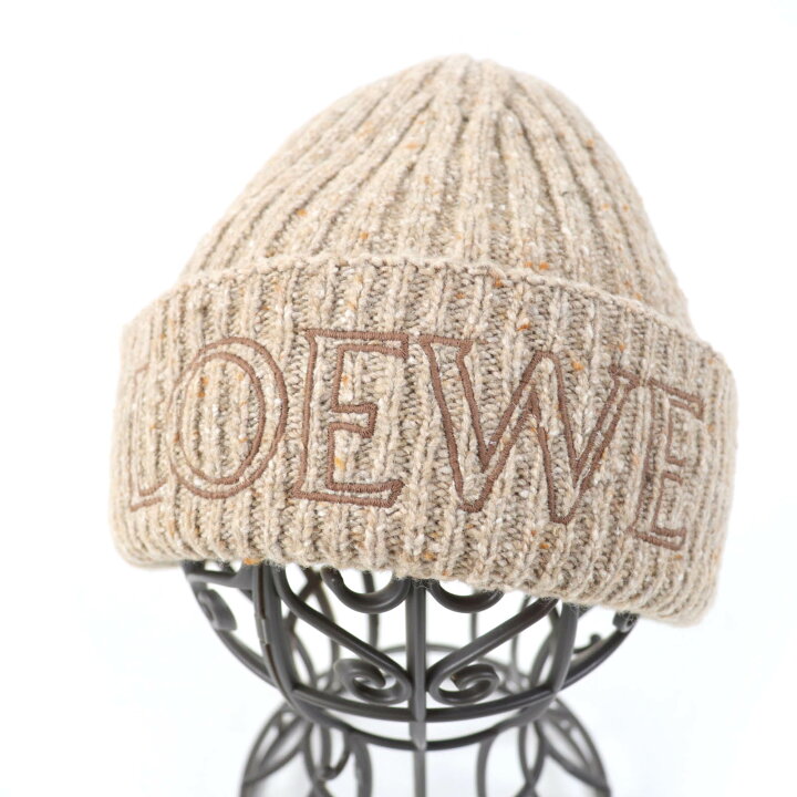 楽天市場】極美品☆LOEWE ロエベ F811487X28 ウール ロゴ刺繍 ビーニー  