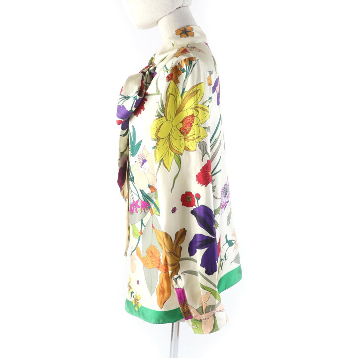 楽天市場】極美品☆GUCCI グッチ 613002 シルク100% ロゴボタン 棒タイ  