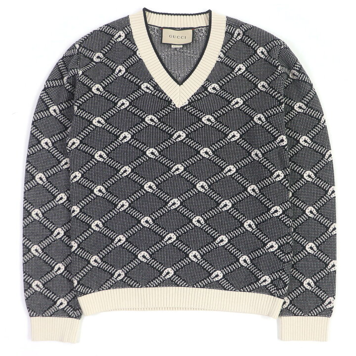 楽天市場】未使用品□GUCCI グッチ 703112 カシミヤ混 ホースシュー 総  