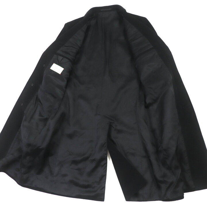 楽天市場】美品▽GUCCI グッチ 439365 ウール100% ロゴ入りボタン 比翼 