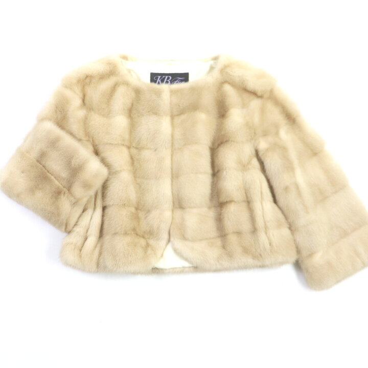 楽天市場】極美品▽KB FUR ミンク MINK ノーカラー 本毛皮ジャケット 