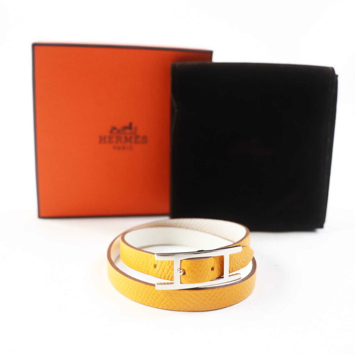 楽天市場】美品◎HERMES エルメス ビーアピドゥブルトゥール シルバー  